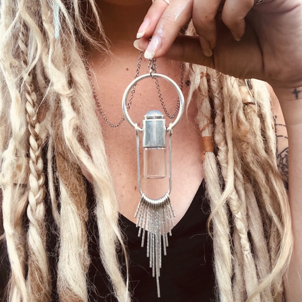 Crystal Roller bottle necklace